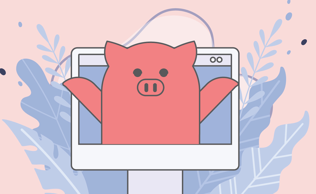 Porkbun mascot